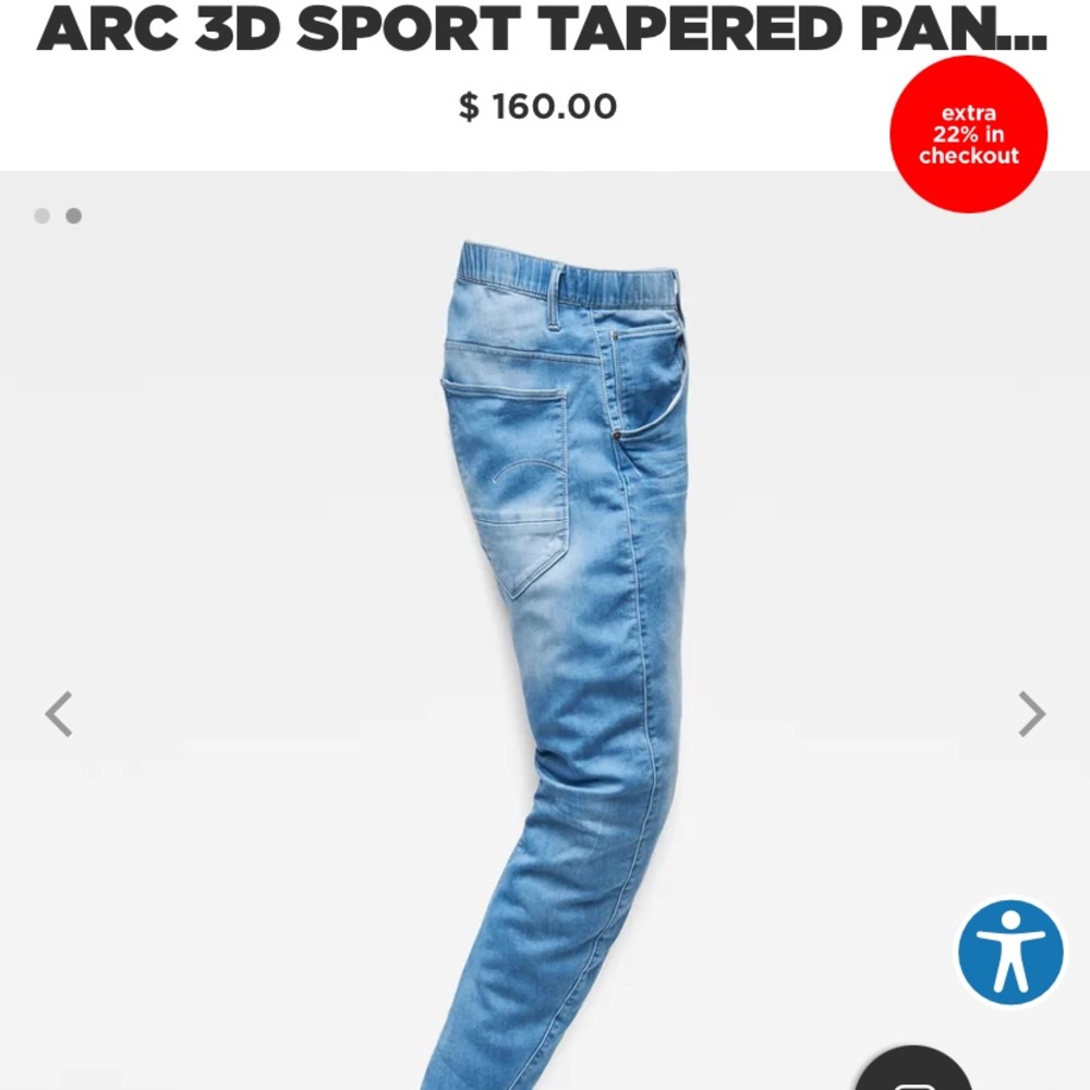 G-star jeans tapered light wash